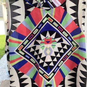 Tribal print tank top